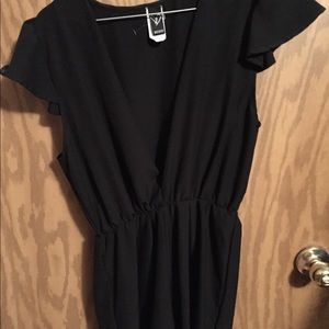 Women’s all black mini dress